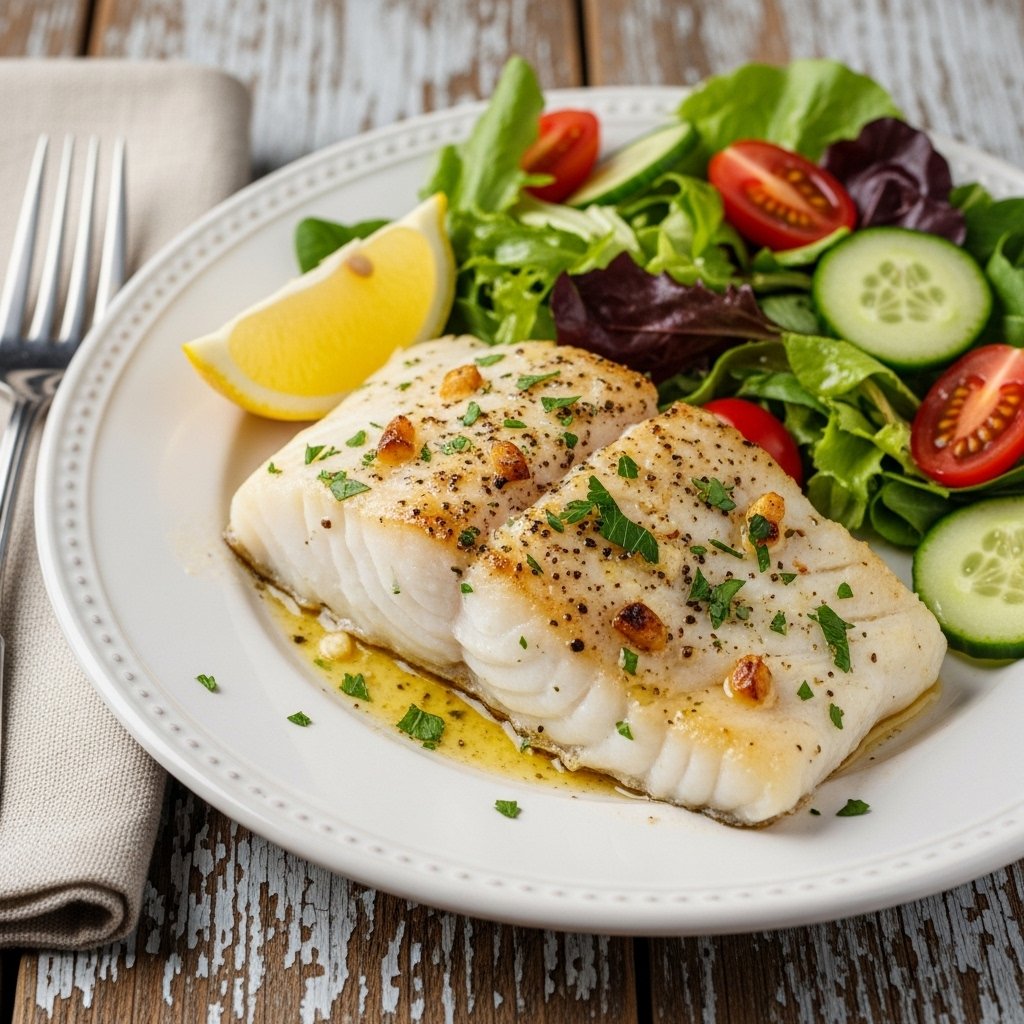 Delicious Baked Cod with Garlic Butter
