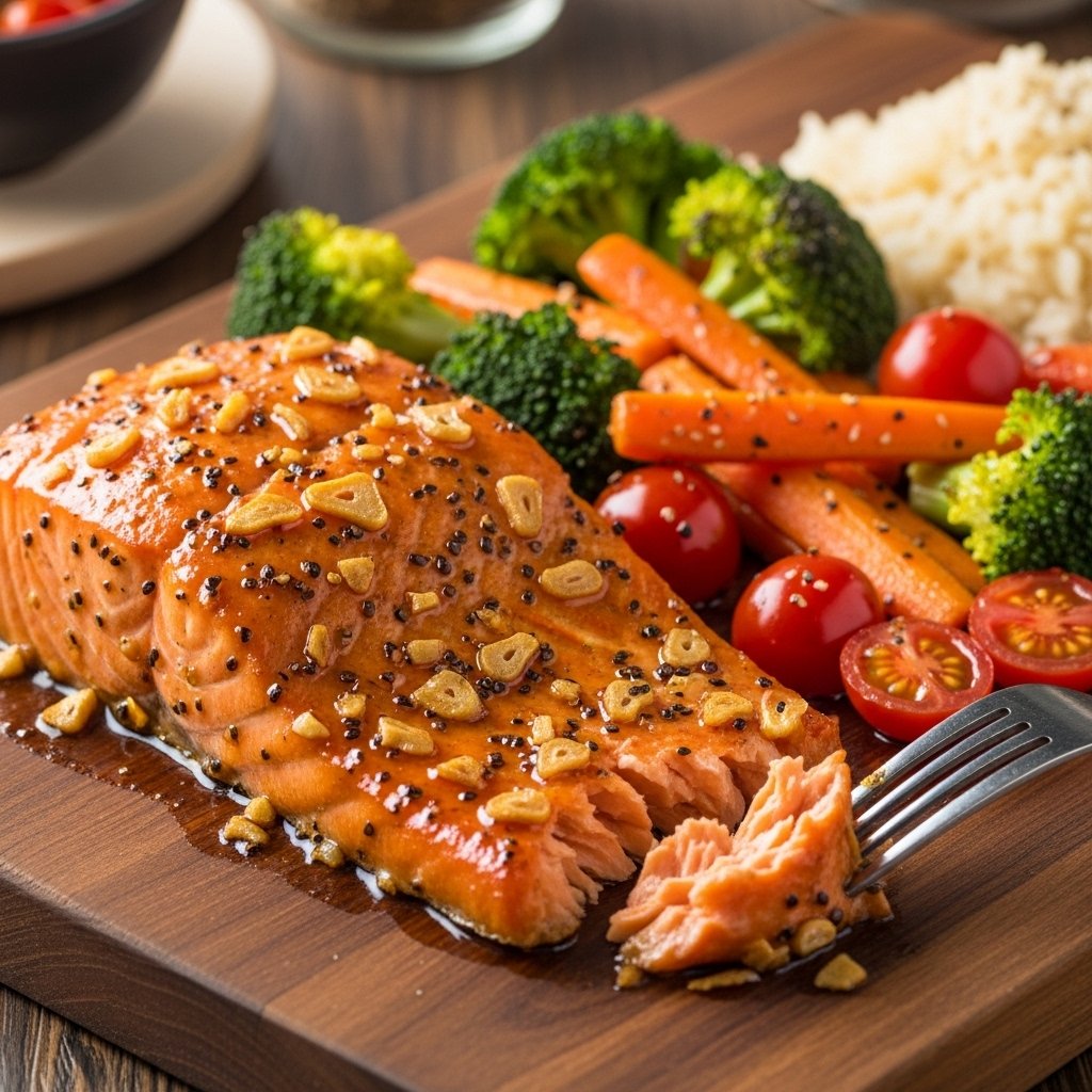 Delicious Baked Honey Garlic Salmon