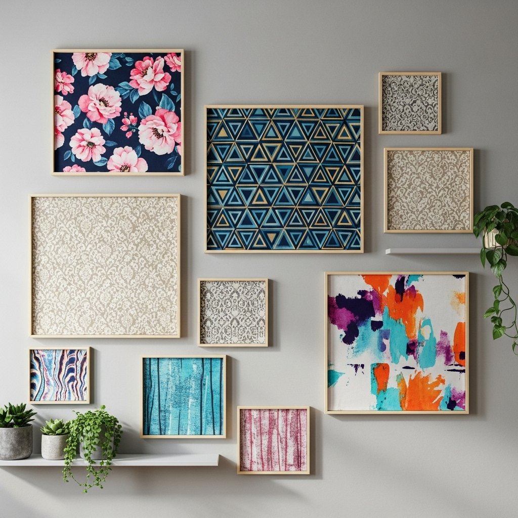 Colorful Fabric Wall Art for Decor